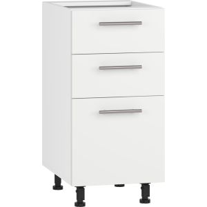 VENTO D3S-40/82 szafka dolna z szufladami, mechanizm Hettich front: biały mat (1p=1szt)