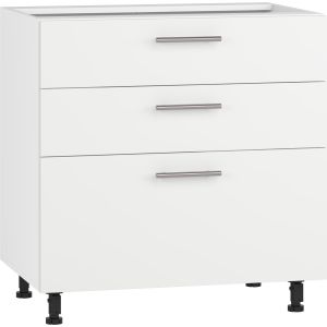 VENTO D3S-80/82 szafka dolna z szufladami, mechanizm Hettich front: biały mat (1p=1szt)