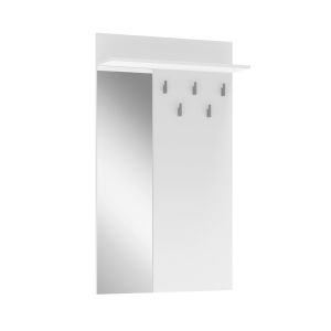 LIMA PR-1 wieszak z lustrem biały (1p=1szt)