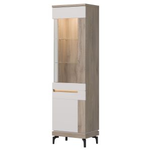 ASTON AN06 DĄB CREMONA/KASZMIR WITRYNA P  P KPL