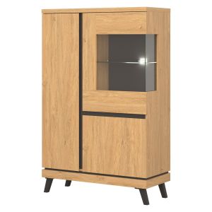 ATE AT04  DĄB KAMIENNY/CZARNY KREDENS KPL