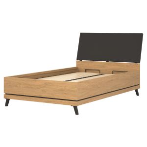 ATE AT15/120 DĄB KAMIENNY/CZARNY  ŁOŻE 120 z poj.