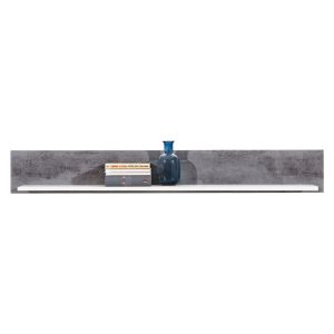 BRANDO B-8 biały,beton PÓŁKA WISZĄCA kpl.