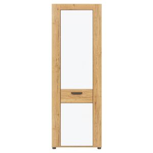 BESTO BT06 DĄB E/BIAŁ POŁYSK SZAFKA LP KPL