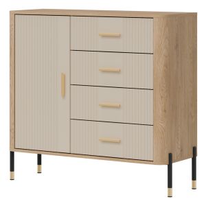 DANTE DT08 DĄB CREMONA T/KASZMIR MAT KOMODA KPL