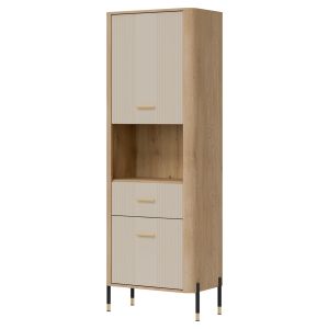 DANTE DT15 DĄB CREMONA T/KASZMIR MAT SZAFKA LP KPL