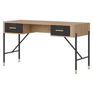 DANTE DT23 DĄB CREMONA T/ANTRACYT MAT BIURKO KPL