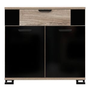 G-TE GT02 DĄB/ CZARNY POŁ/DĄB KOMODA KPL