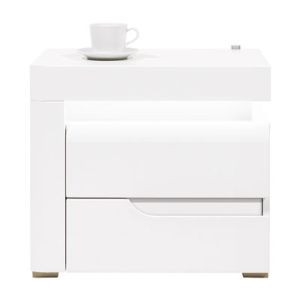 IRMA IM-17 biały/biały,d.magia SZAFKA NOCNA L kpl.