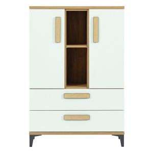 KUBO KB03  DĄB NAGANO/BIAŁY KOMODA KPL