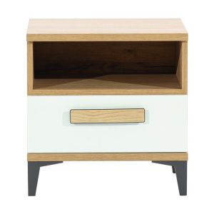 KUBO KB11 DĄB NAGANO/BIAŁY SZAFKA NOCNA KPL