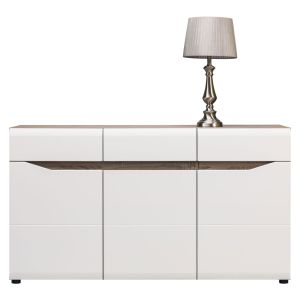 LIONEL LI-3 dąb s./ biały KOMODA kpl.