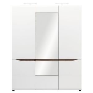 LIONEL LI-9 dąb s./ biały SZAFA 3D kpl.