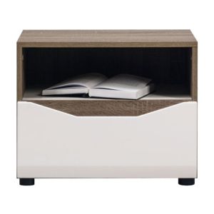 LIONEL LI-13 dąb s./ biały SZAFKA NOCNA kpl