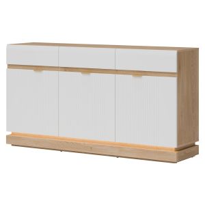 MILTON ML03 DĄB CREM TORRO BIAŁY KOMODA KPL