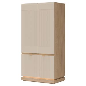 MILTON ML08 DĄB CREM TORRO KASZMIR SZAFA 2D KPL