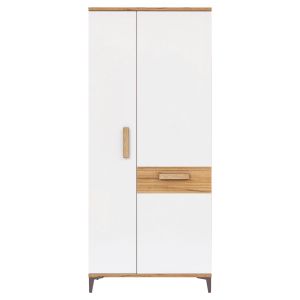 SNOBI SB11 DĄB CRAFT ZŁ/BIEL ALP SZAFA KPL